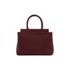 Bally Andorra Tote Bag With Metal Logo In Pebbled Calfskin Women tote bags Red Brown 6312269