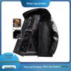 Men's Winter Warm Thickened Leather Jacket for Cycling & Outdoor, Mid-Aged To Dad's Style