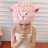 Hair Dry Hat Cartoon Quick-dry Strongly Absorbent Non-shedding Coral Fleece Cute Sheep Dry Hair Towel Bathroom Supplies