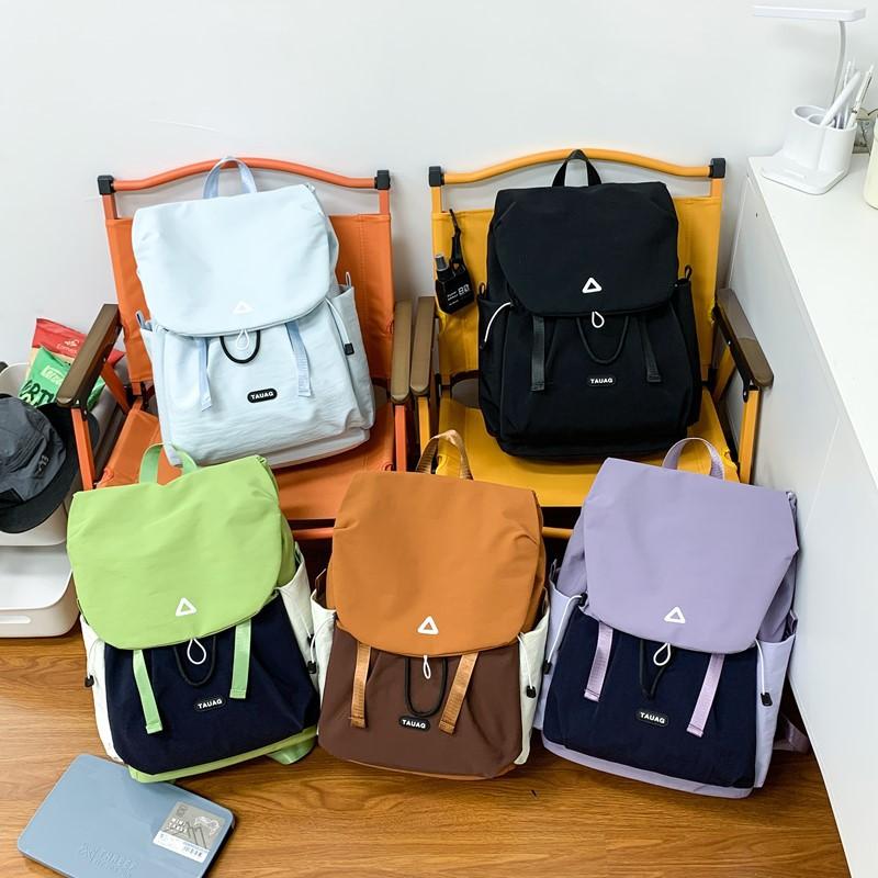 2025 new travel and leisure backpack, personalized trend, fashionable large-capacity backpack, women's light going out commuter bag