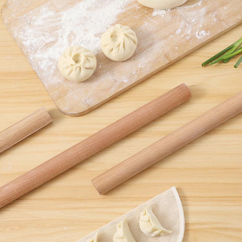 Nuoshuer 60cm Solid Wood Rolling Pin & Chopping Board Set