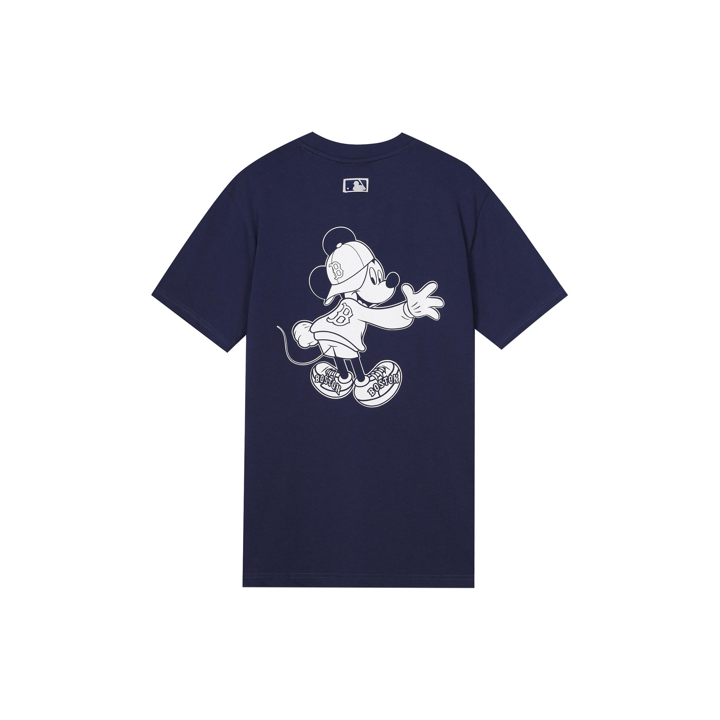 

New MLB x Disney T Shirt Unisex Navy Blue 31TSK1031-43N S