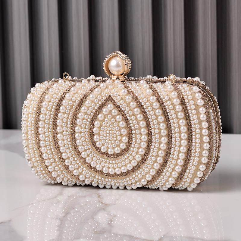 

White Summer Bag Pearl Women s Evening Bags Luxury Famous Fashion Handbag Designer Diamond Clutch Cross Body Purse Wedding