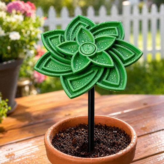 Yousheng 3D Printed Flower Bee Waterer, Garden Stake, Bee Drinking Fountain Outdoor Decor, Open Anti-Drowning Trough, 2-in-1 Ornament To Attract