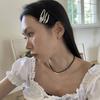 mosxe Heart & ribbon hair pin (2color/2pices set)