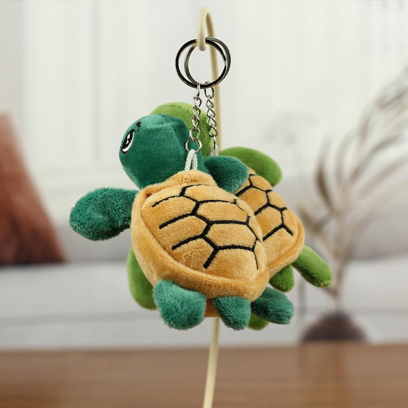 Cartoon Simulation Turtle Plush Toy Small Turtle Doll Keychain Pendant Toy Gifts