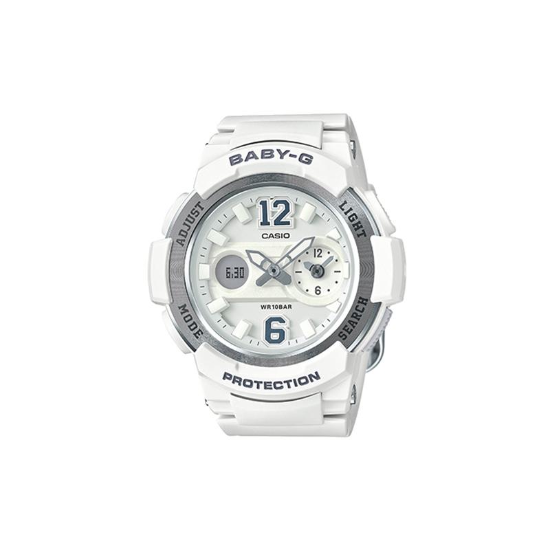 

Casio BABY-G Series Vibrant Street Classic Pointer Dual Display Dial Sports Waterproof Quartz Movement Resin Strap Japanese and Korean BGA-210-7B4 серый