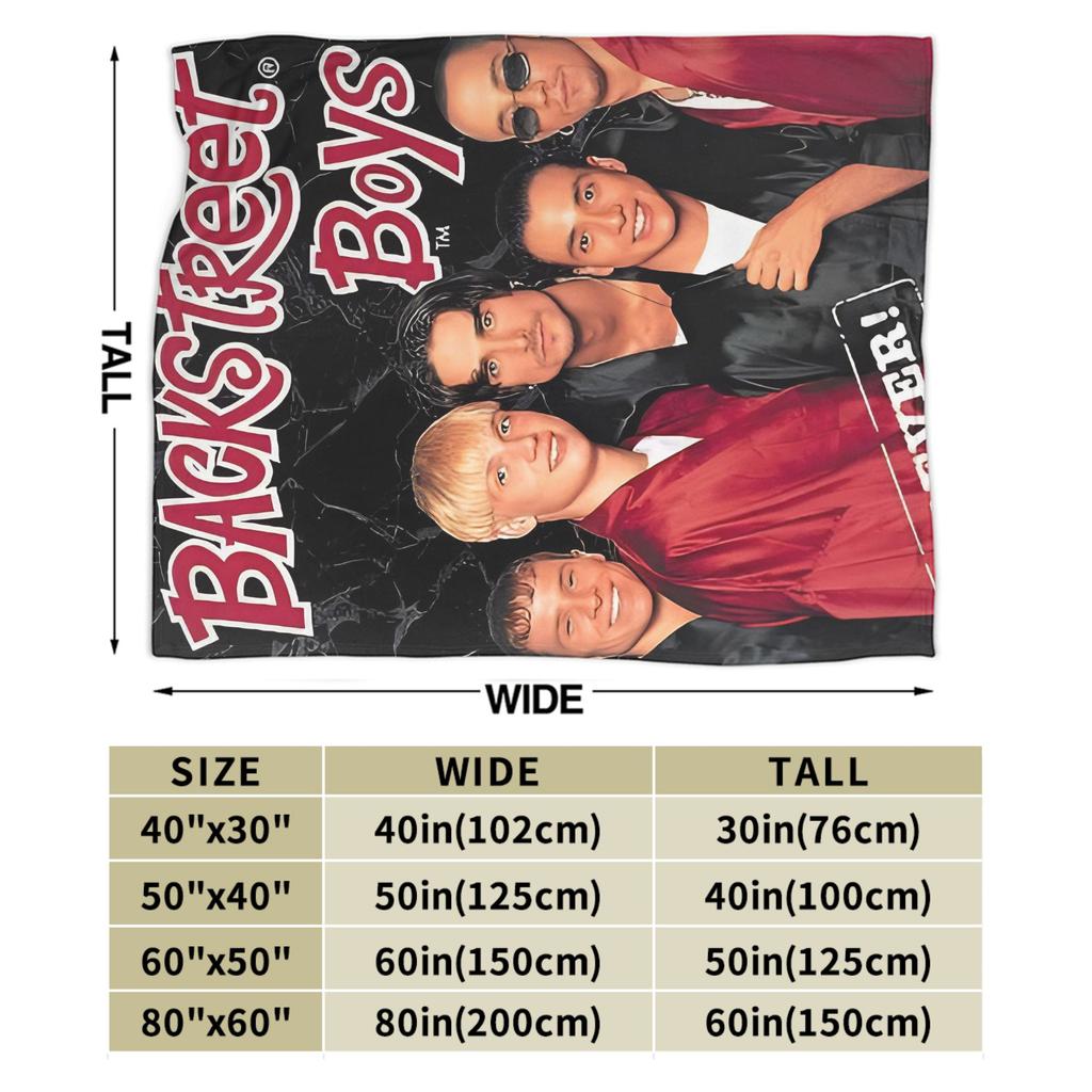 Koc z zespołem BSB Backstreet Boys Ciepły Miękki Na Kanapę Fotel Sofę Łóżko Podróż Biuro Flanelowy Pokrowiec na Kołdrę Poszewka na Pościel