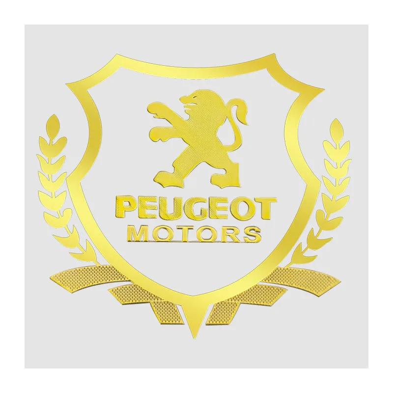 

For Peugeot Car Wheat Badge Sticker Auto Body Side Window Fuel Tank Trunk Decorative Decals Stickers For Peugeot 3008 5008 208 4 коричневый