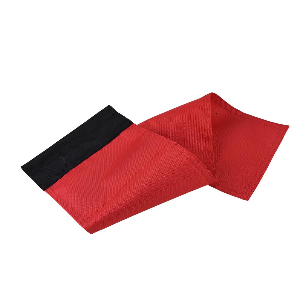 Large Kayak   Flag with Pole, Storage Bag, Screws and Track Mount Base High Visibility 20x5.6 Inch