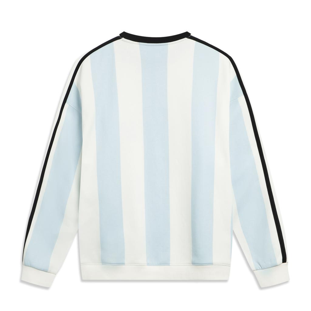 Li Ning Sports Lifestyle Series Antibacterial Loose Fit Crew Neck Couple Sweatshirt Unisex Sweatshirt AWDVH87-1