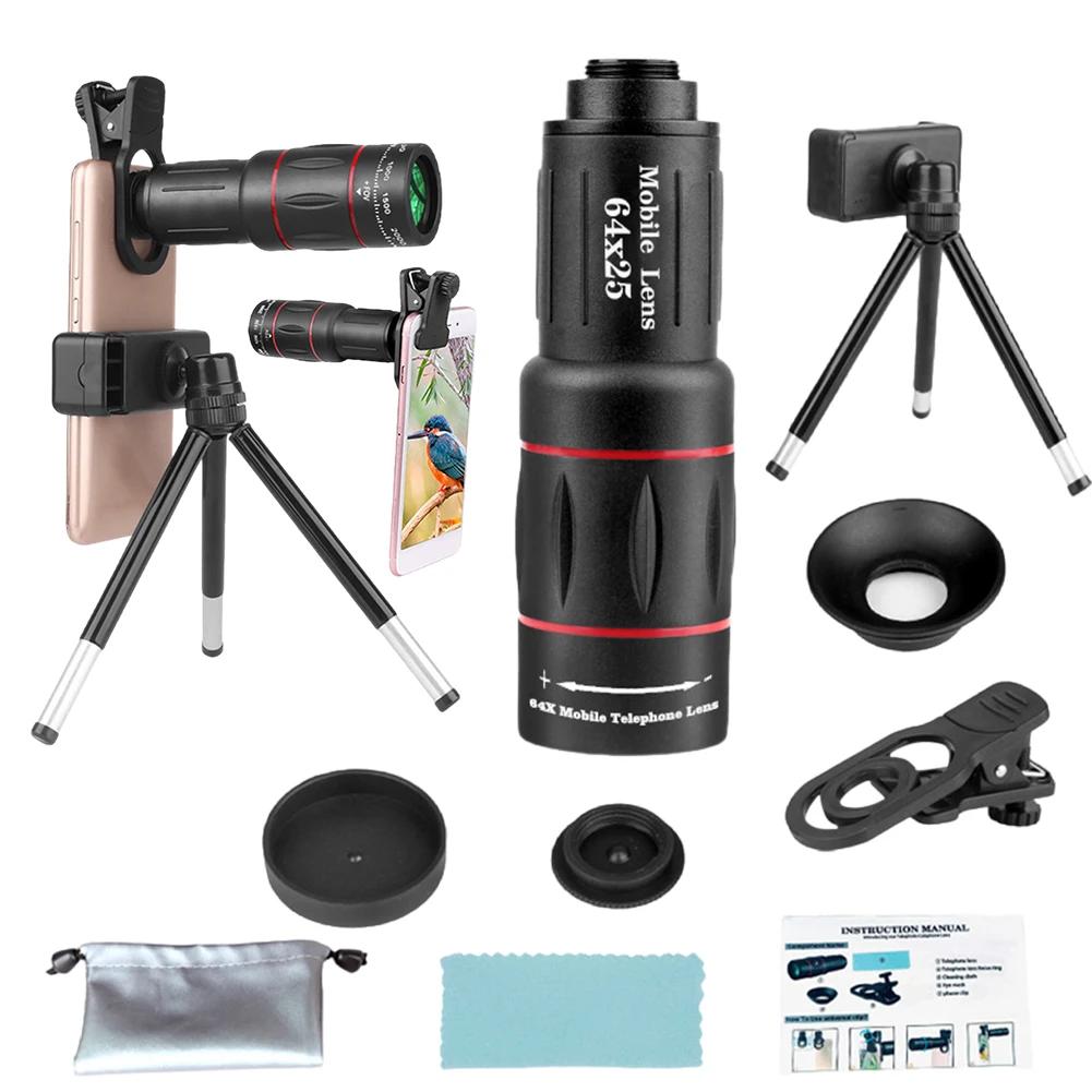 

18X Zoom Cellphone Camera Lens with Tripod Universal External Zoom Camera Lens Long Focus Telephoto Lens for iPhone/Android
