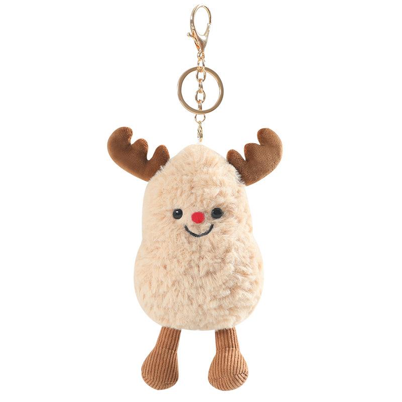 Reni de Crăciun Păpușă Arahidă Jucărie de Pluș Păpușă Arahidă Fete Geantă Breloc Pandantiv Păpușă de Pânză