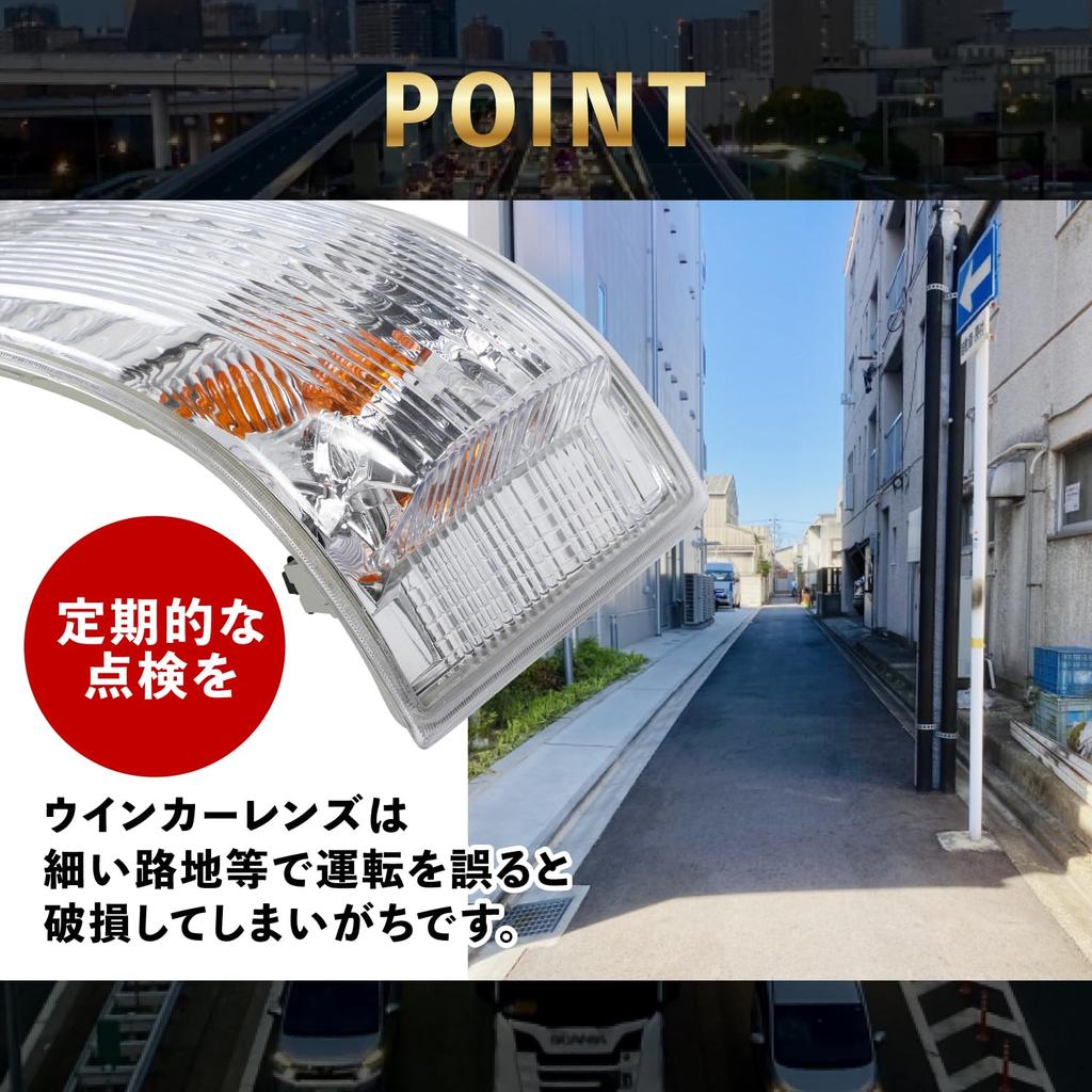 Ra1zing BlueTec Universal Turn Signal Lenses for Mitsubishi Fuso Canter Trucks Right Side Left Side Passenger of (FBA00/20/30/50/60, FEA20/50/80,