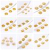 18K Gold Plated Cloud Pattern Bead Caps For Jewelry Making High Quality Brass Hollow Bead Caps DIY Bracelet Making Findings