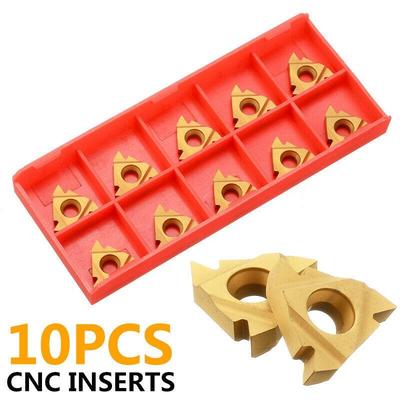 10 insertos de carburo con rosca externa 16ER AG60 para herramientas de torneado de cuchillas