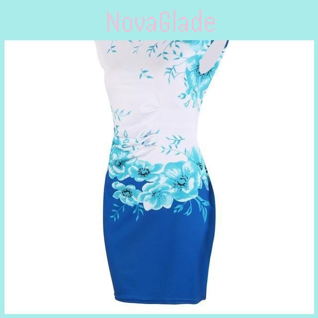 Sleeveless Dress Womens Slim Fit Mini Dress Party Dress Evening Printed Floral