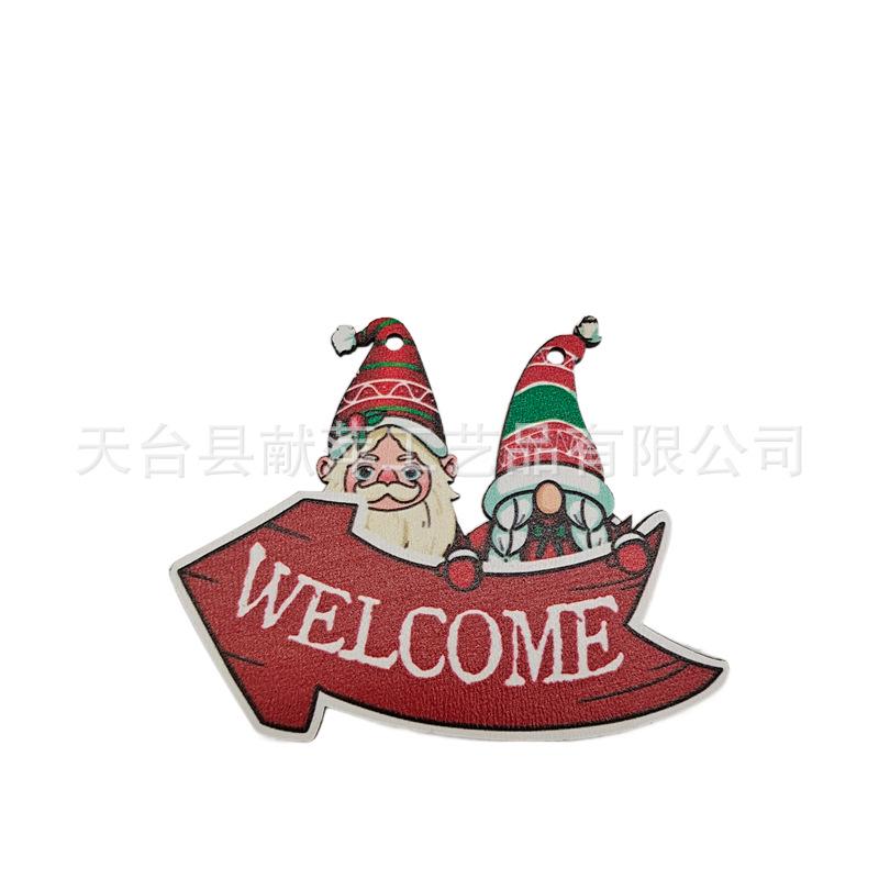 2024 Wooden Christmas Tree Desktop & Hanging Ornaments