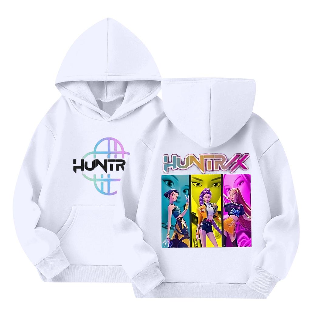 Children's Hooded Gradient Printed Long Sleeved Sweatshirt Loose Women's Sweatshirt Sweatshirt