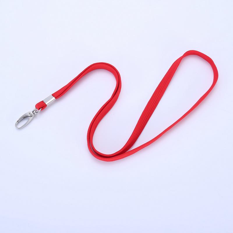 Cotton Rope ID Badge Lanyard with Egg-Shaped Hook for Work or School