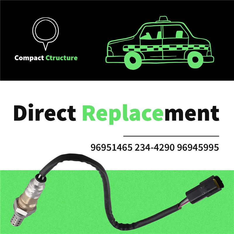 

Upstream Lambda Probe O2 Oxygen Sensor For AVEO AVEO5 1.4L Pontiac G3 WAVE 1.6L 09-2011 96951465 96945995-M53K як показано кольору