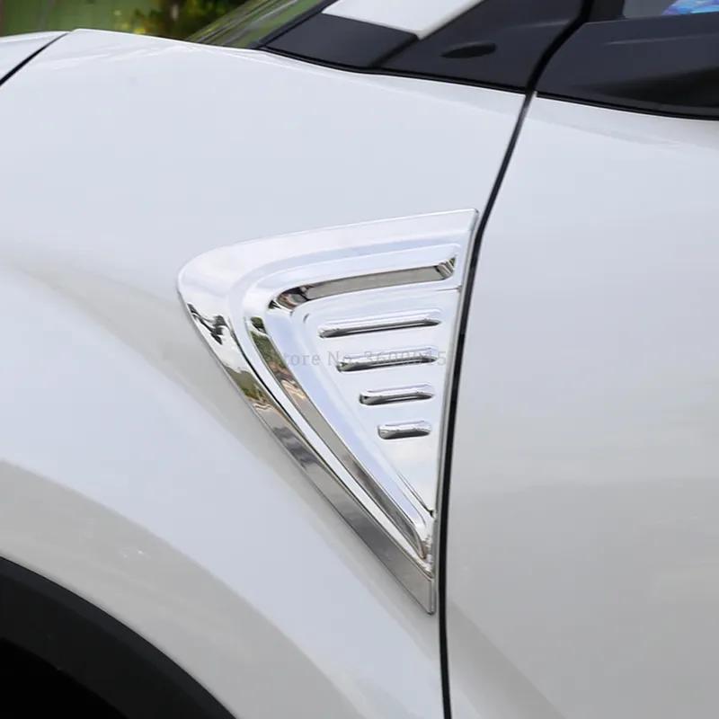For Toyota C-HR CHR 2016- Chrome Front Door Side Fender Base Cover Molding Trim Decoration Sticker Exterior Accessories