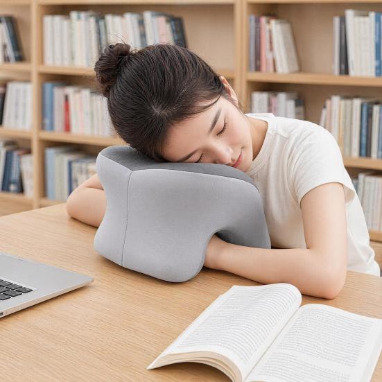 Headrest Office Chair Neck Pillow, Ergonomic Memory Foam Desk Pillow for Napping, Multifunctional Comfort for Adult Workstations, Neck Support Chair