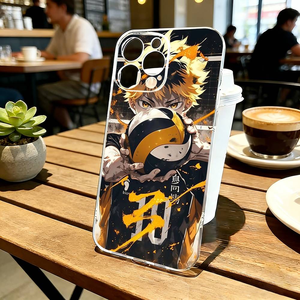 H-Haikyuu Anime Phone Case For iPhone 17 16 15 14 13 12 11 Mini Pro Max Plus Transparent Cover