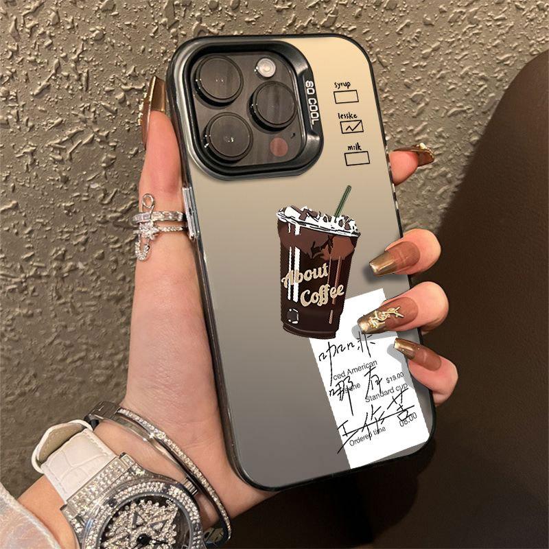 American Coffee Print Creative Hard Protective Phone Case For Apple Iphone