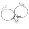 Retro Carved Peach Heart Couple Bracelet Set – Fashion Love Jewelry