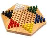 Children's Hexagonal Jump Checkers & Nine Men's Morris Wooden Puzzle Toy - Perfect Table Game Gift