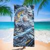 Nezha Beach Towel, Sun Protection, Quick Drying, Enlarged And Thickened Summer Seaside Vacation, Guochao Cartoon Bath Towel