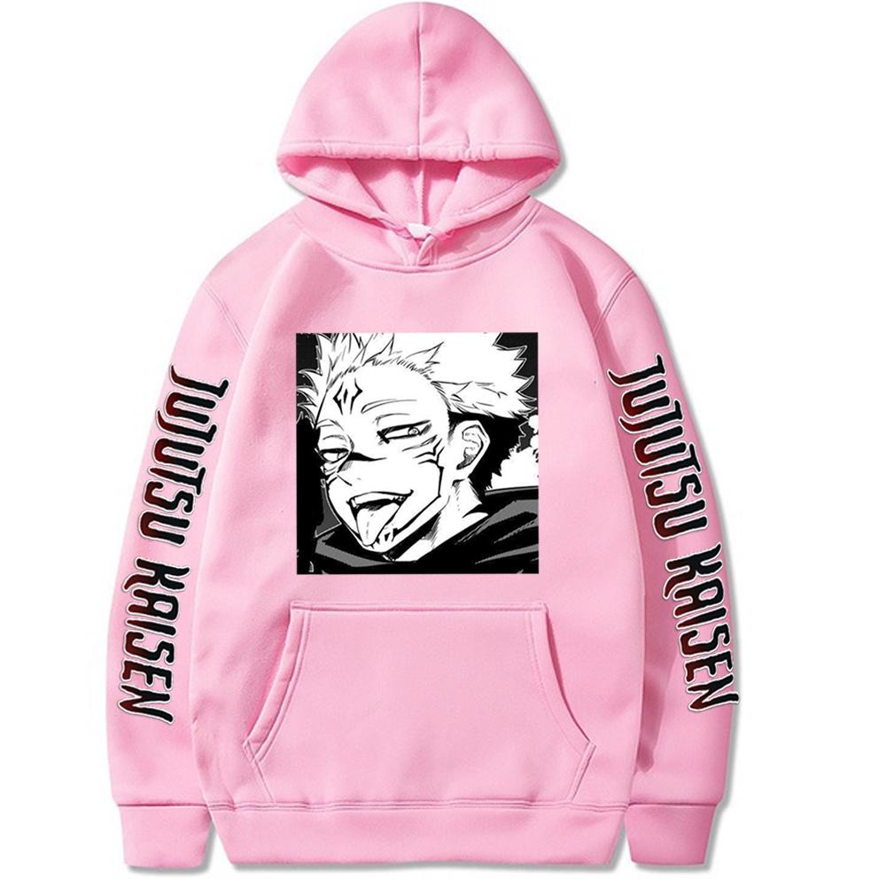 Jujutsu Kaisen Gojo Satoru Yuji Itadori Graphic Hoodies Oversized Hooded Sweatshirt Long Sleeves Hoodie Men Women Clothes