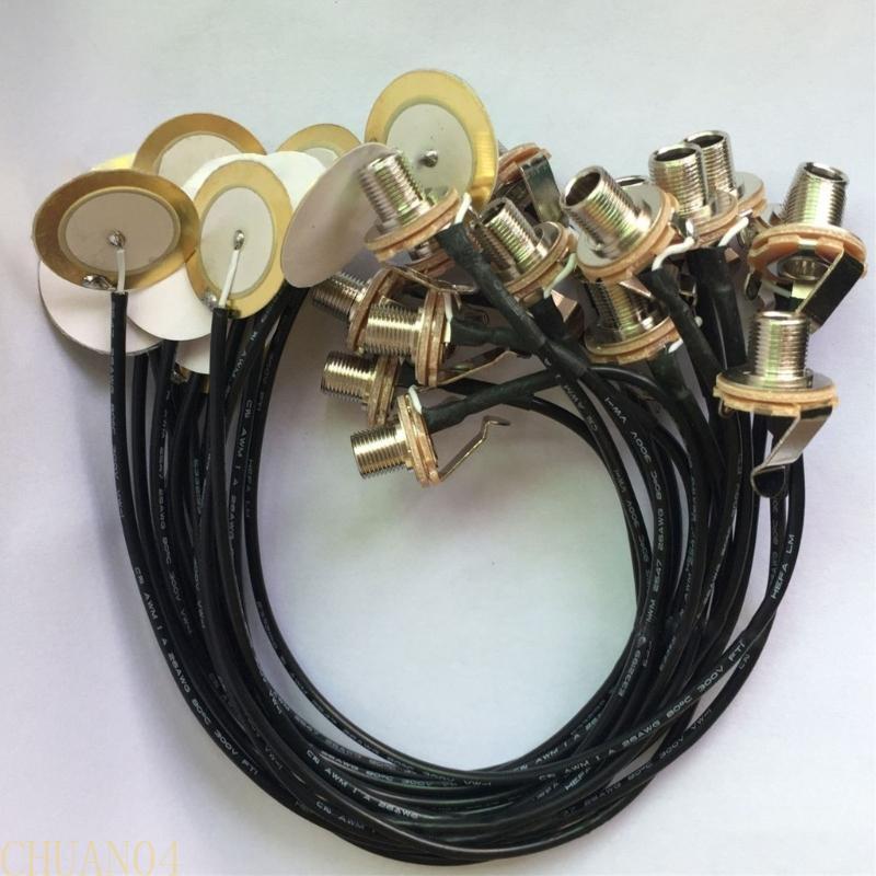 A1A2 Self-adhesive Kalimba Pickup Piezo Transducer Microphone Contact Piezo Pickup