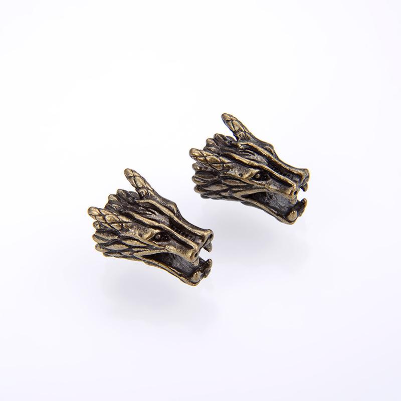 10 Pcs/ Lot 6 Colors Animal Style Alloy Dragon Beads for Jewelry Making Bracelets DIY Components Accessories Wholesale