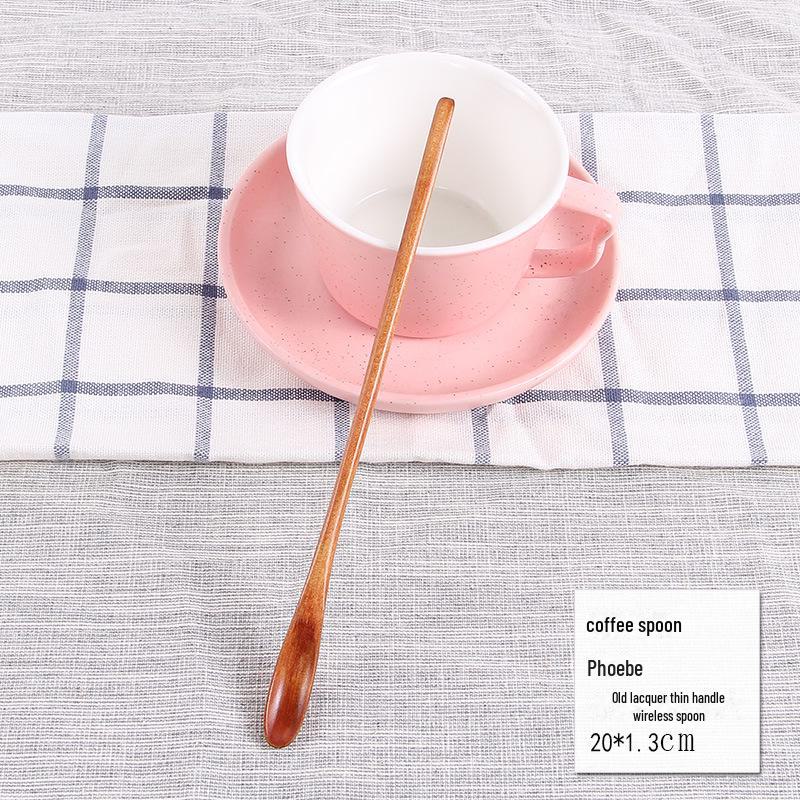 

Деревянная ложка для размешивания кофе в японском стиле с длинной ручкой