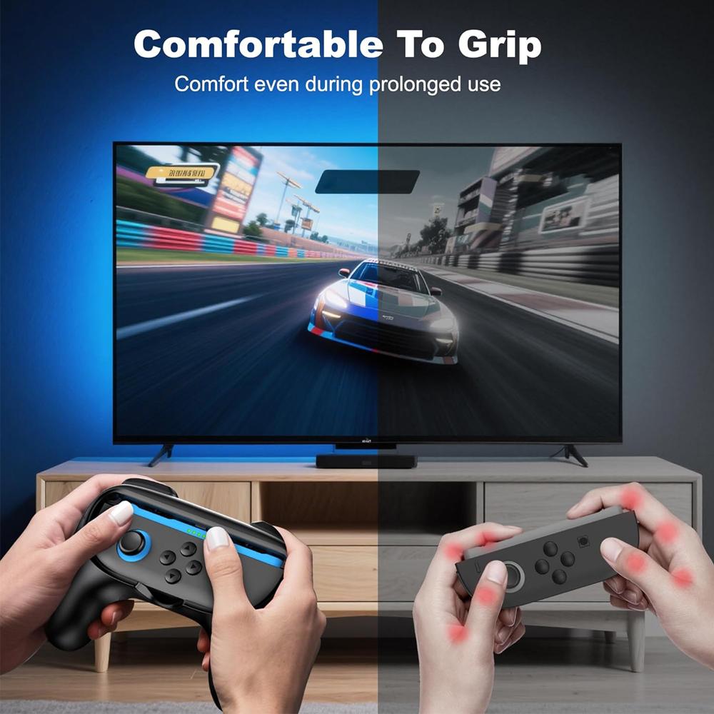2PCS Hand Grip Kit for Nintendo Switch 2 Console Joypad Controller Grip Stand Joystick Holder Bracket for Switch 2 Accessories
