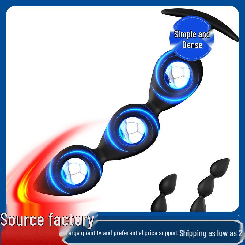 Wearable Silicone Anal Dilator Roller with Steel Ball for Men and Women.