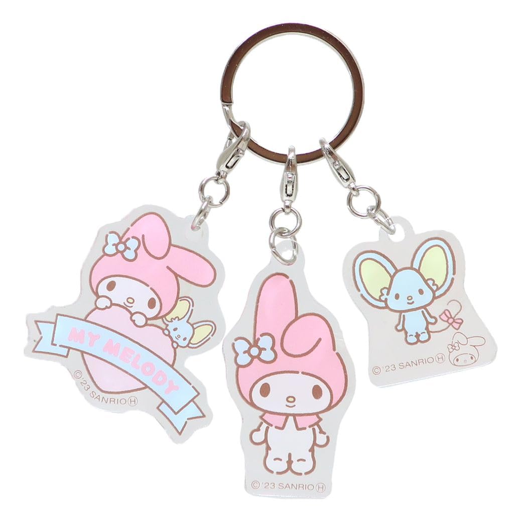 

Тройной акриловый брелок My Melody x [Marimo Craft] SRTZ-083 Ш4,5 В5,3 см