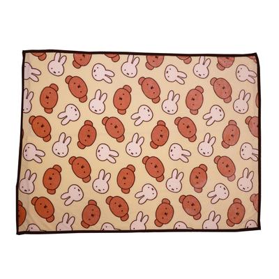 Marushin Miffy Half Cozy for Polyester Meyer Cold Weather 5885006100 Blanket, Two, Fabric, Cute, Fluffy, Stylish, Protection,