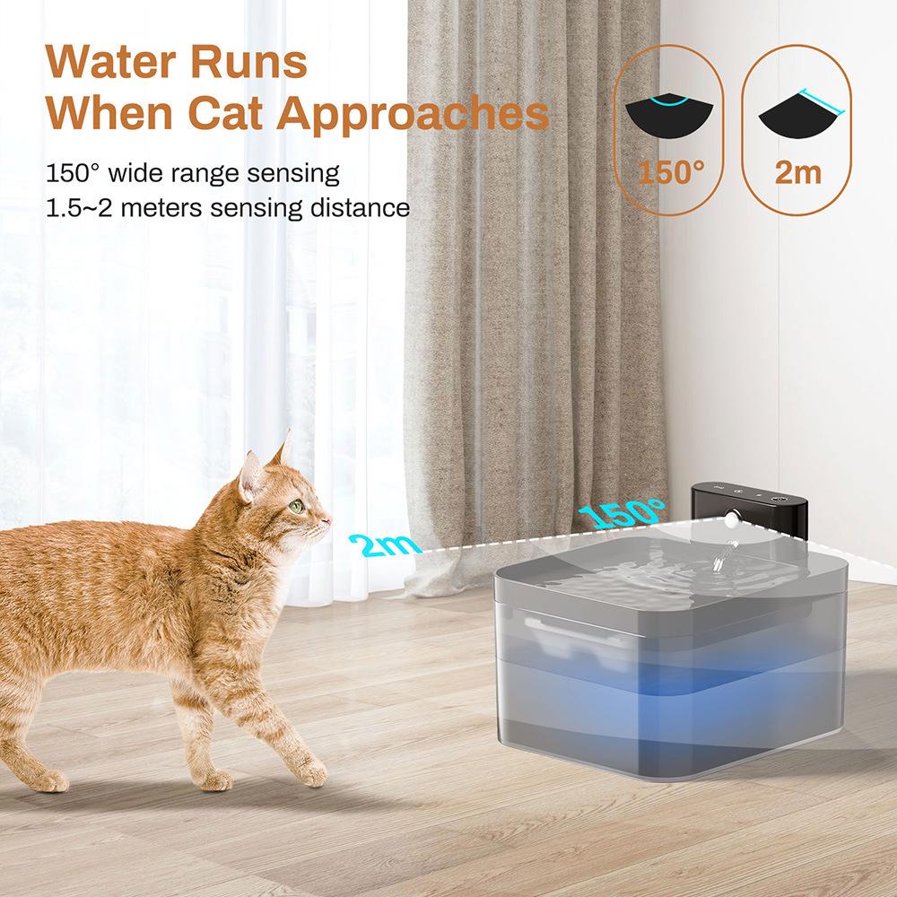Cross 3.2L USB Smart Stainless Steel Pet Drinking Fountain for Cats and Dogs