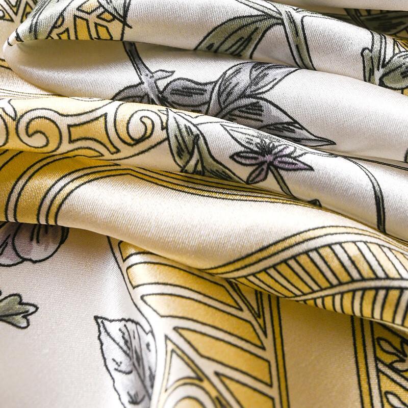 Hangsi Mansion Mulberry Silk Scarf Shawl Large Square Silk Wrap Practical Birthday Mother's Day Gift for Mom