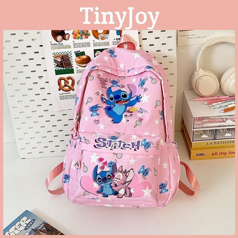 Cartoon Stitch Lilo Backpack Middle School Students Breathable Material Nylon