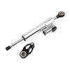 Machined Aluminum Motorcycle Steering Damper with Anodized Finish, Adjustment Knob and Shared Mounting Hardware