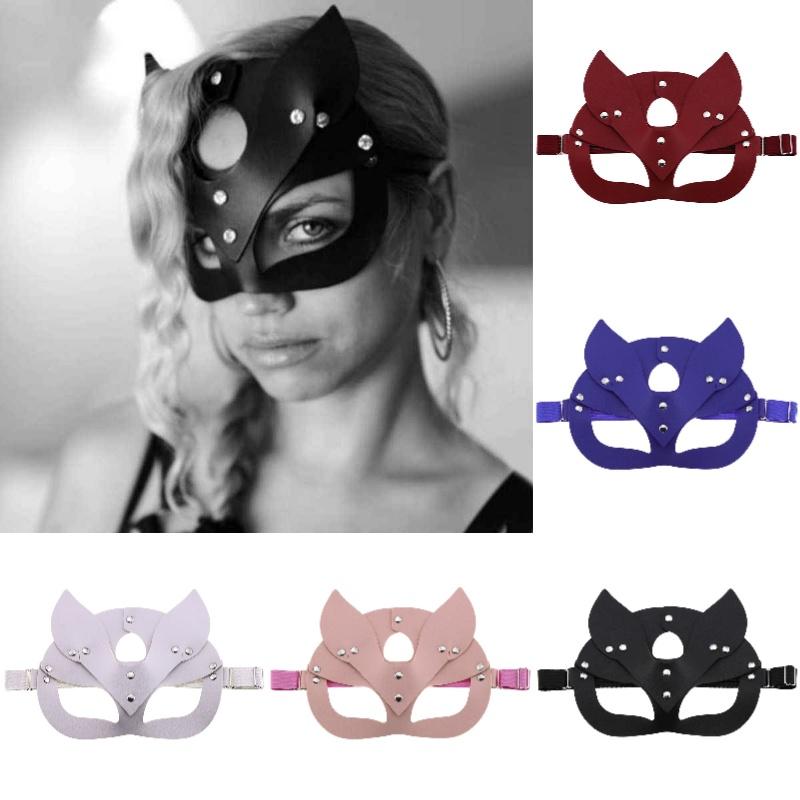Elegant Fox Mask Made Of High-quality Pu Leather For Halloween Party And Masquerade