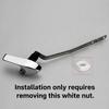 Pull Rod Toilet Flush Handle Stainless Steel Toilet Trip Lever  Plumbing Replacement
