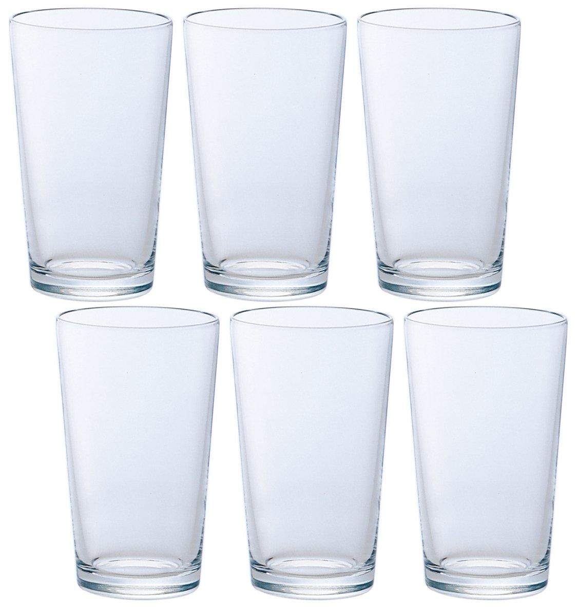 

ADERIA Glass Clear E-Line Tumbler 8, 230ml, Set of 6, Made in Japan, B-6306