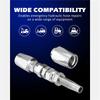 8 Stück Hydraulikschlauch Reparaturset, Wiederverwendbar, Wiederverwendbarer 2-Draht Hydraulik Reparaturfitting 1/4 Zoll