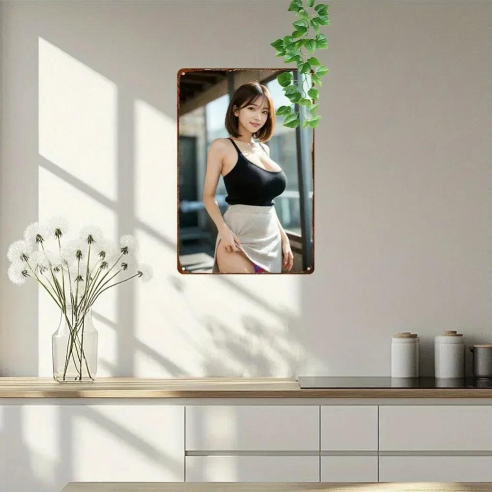 Vintage Anime Metal Tin Sign Retro Wall Decor for Man Cave 8x12 Inch Poster