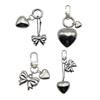 Fashionable Large Love Heart KeyRing Polished Sturdy Alloy Charm Craft Supplies for Bags and Keys Unisex Gifts